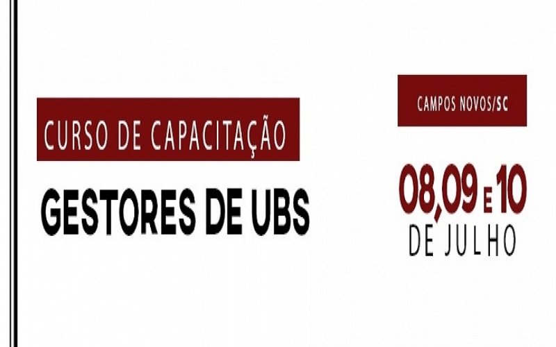 AproseSC promove capacitação de gestores de UBs em julho