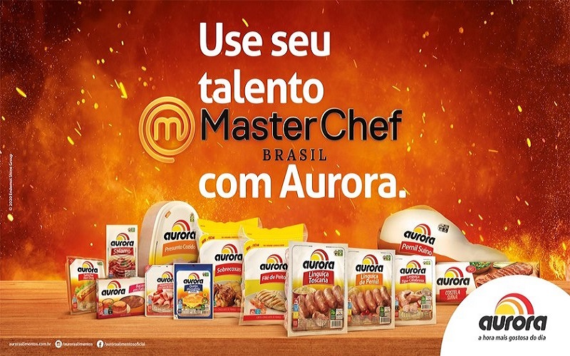 Aurora alimentos é uma das patrocinadoras do programa Masterchef pela Rede Bandeirantes