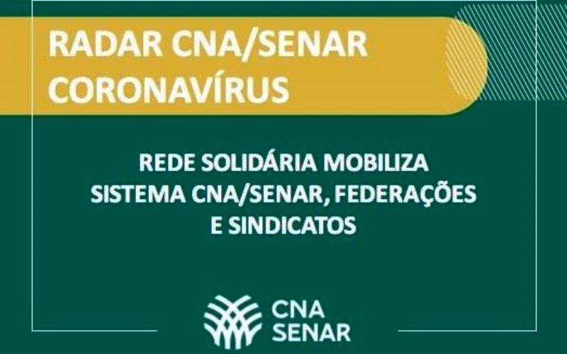 Rede Solidária mobiliza Sistema CNA/SENAR, federações e sindicatos.