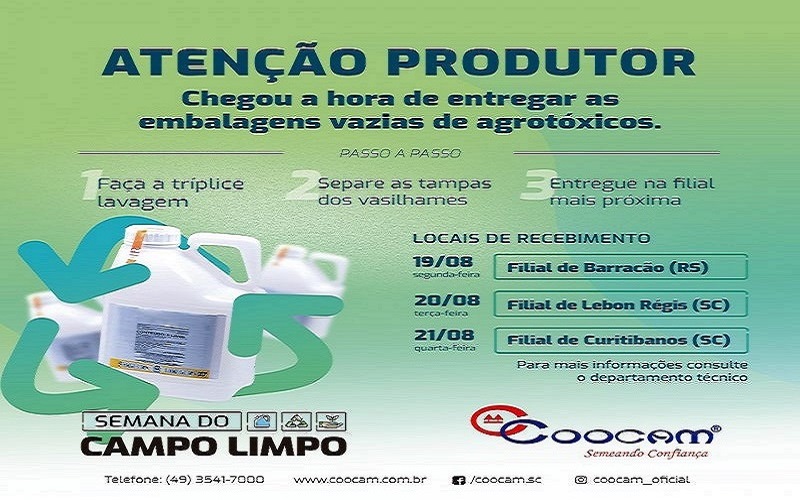 Coocam participa da Semana do Campo Limpo