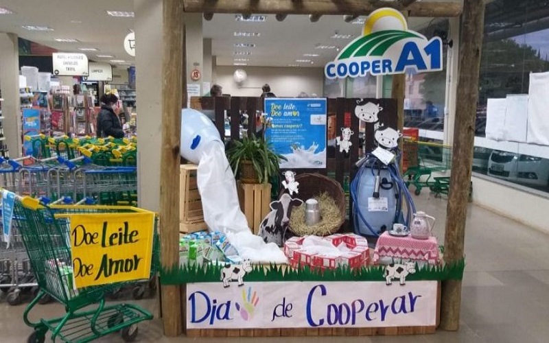 Campanha “Doe leite, doe amor” da Cooper A1 arrecada mais de 6 mil litros de leite