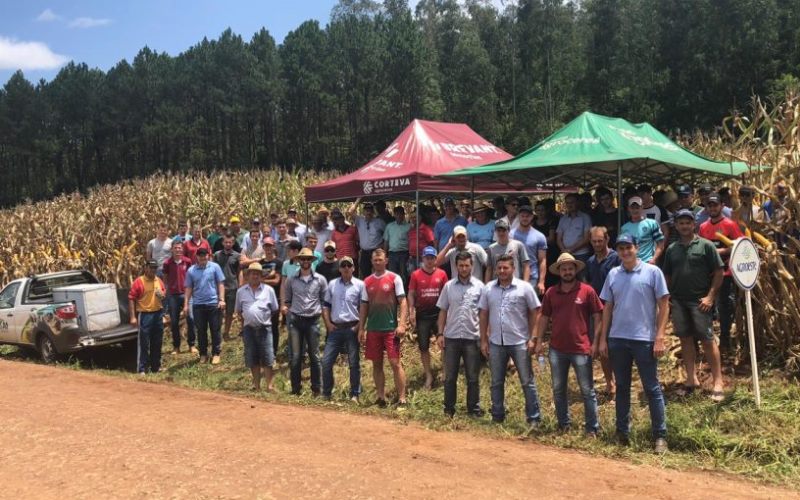 Dia de Campo sobre silagem de milho realizado em São João do Oeste reúne mais de 100 pessoas