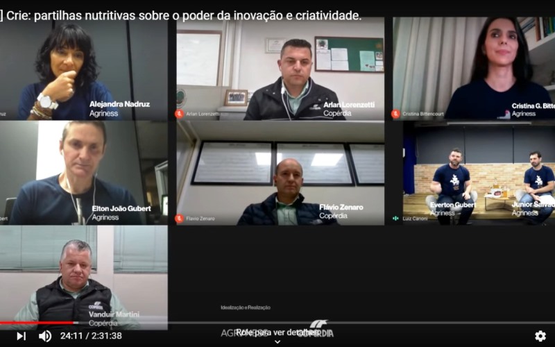 Copérdia reúne representantes da Agriness em live