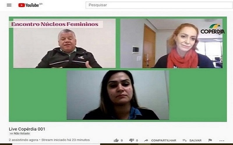 Projeto “Núcleos Femininos Copérdia-on-line” já é uma realidade