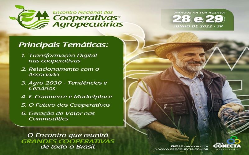 Vem aí mais uma edição do Encontro Nacional de Cooperativas Agropecuárias