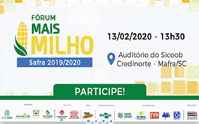 Lideranças do agronegócio participam do Fórum do Milho em Mafra