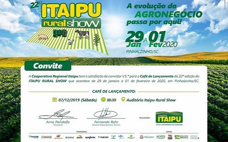 22ª edição do Itaipu Rural Show será lançada oficialmente neste sábado