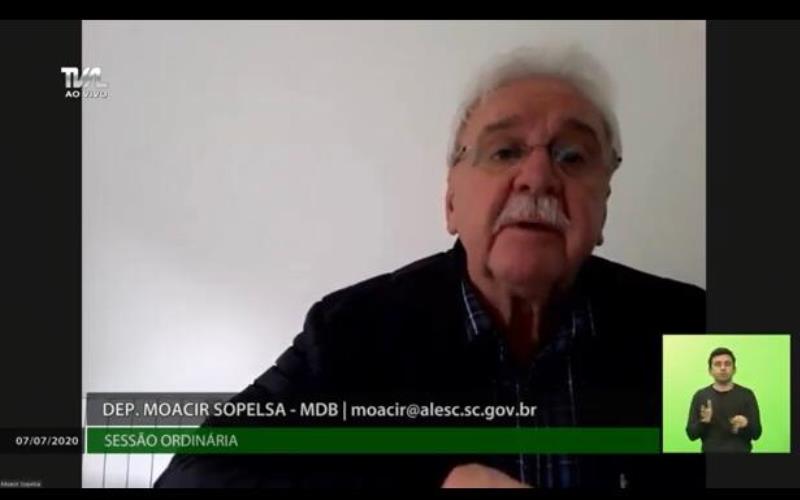 Sopelsa destaca que Alesc vai doar R$ 5 milhões para ajudar nos prejuízos na agricultura com o temporal