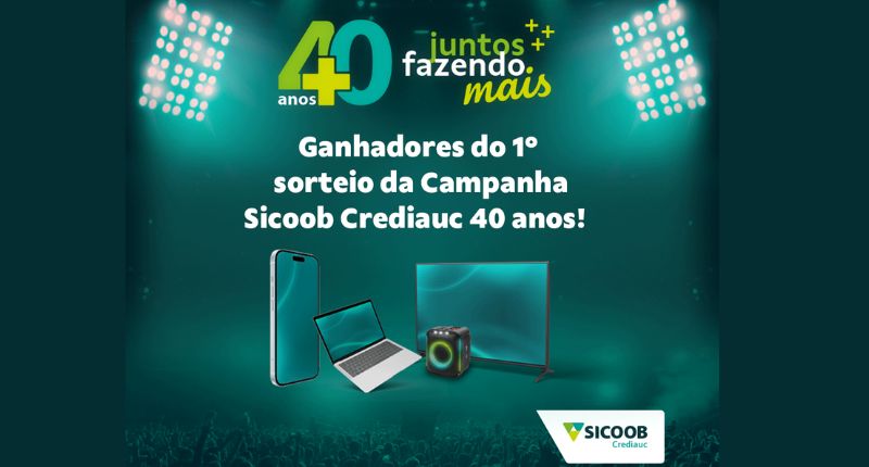 Sicoob Crediauc realiza sorteio dos prêmios para cooperados da região de Concórdia