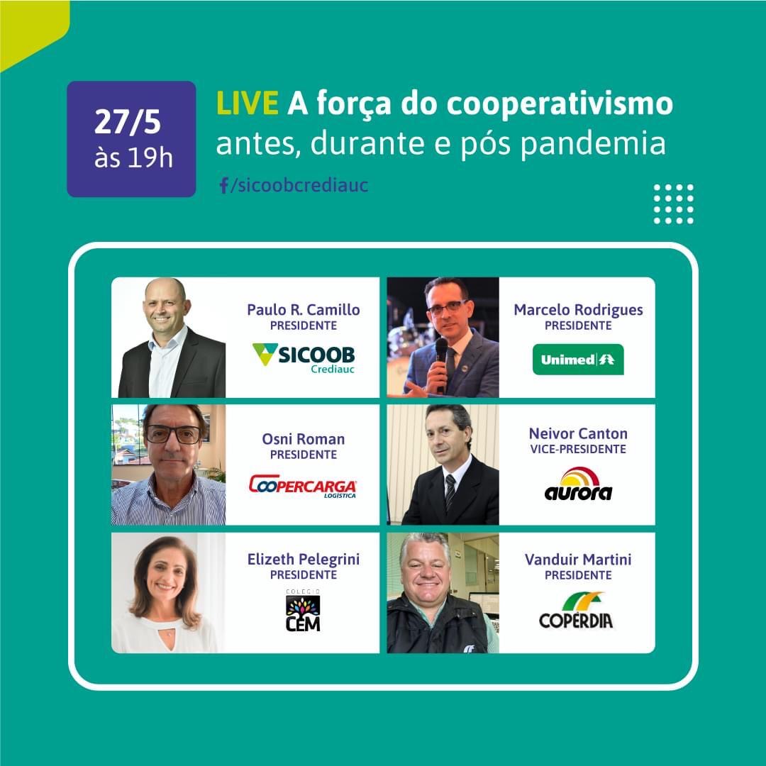 Cooperativas do Alto Uruguai Catarinense participam de live de intercooperação