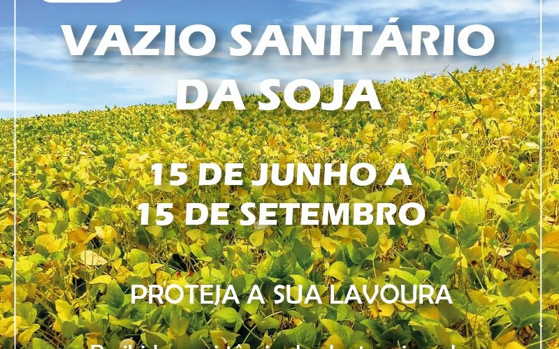 Começa o vazio sanitário da soja em Santa Catarina