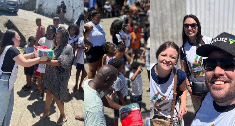 Sicoob Credisc realiza Entrega das cestas na comunidade Morro da Caixa em Florianópolis